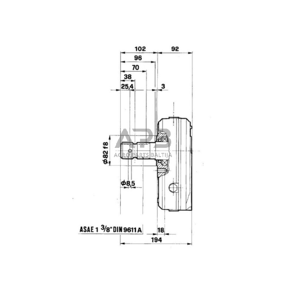 Multiplikatorius, kampinis reduktorius Brorelli GBF30S120 GBF-30-S-1-2.0 (M/Gr3) 1 Multiplikatorius, kampinis reduktorius Brorelli GBF30S120 GBF-30-S-1-2.0 (M/Gr3) 1