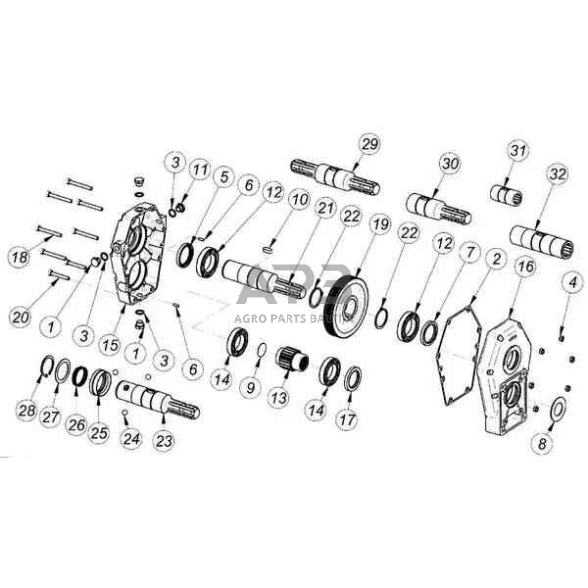 Multiplikatorius, kampinis reduktorius Brorelli GBF30ST838 30-ST-8-3.8 (M-F/Gr3) 5 Multiplikatorius, kampinis reduktorius Brorelli GBF30ST838 30-ST-8-3.8 (M-F/Gr3) 5