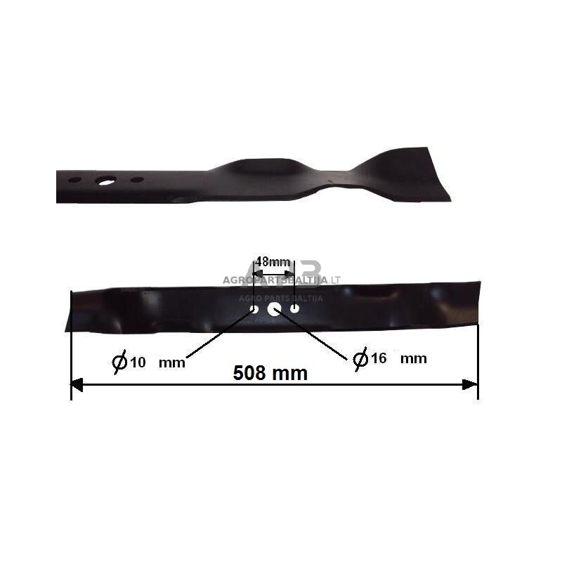 Mulčiuojantis peilis Weedeater 508 mm pjaunamosios plotis 20 ( 51 cm ) 961140007, 961140007, 96114000800, 96114001404, WE45TN20RB 1