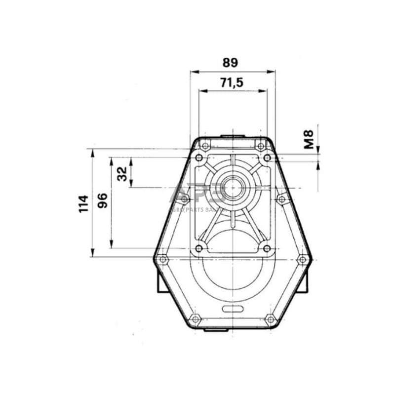 Multiplikatorius, kampinis reduktorius Brorelli GBF20S220 GBF-20-S-2-2.0 (F/Gr2) 3