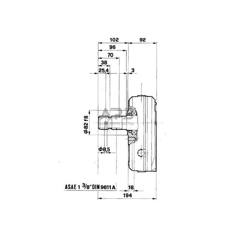 Multiplikatorius, kampinis reduktorius Brorelli GBF30S130 GBF-30-S-1-3.0 (M/Gr3) 1 Multiplikatorius, kampinis reduktorius Brorelli GBF30S130 GBF-30-S-1-3.0 (M/Gr3) 1