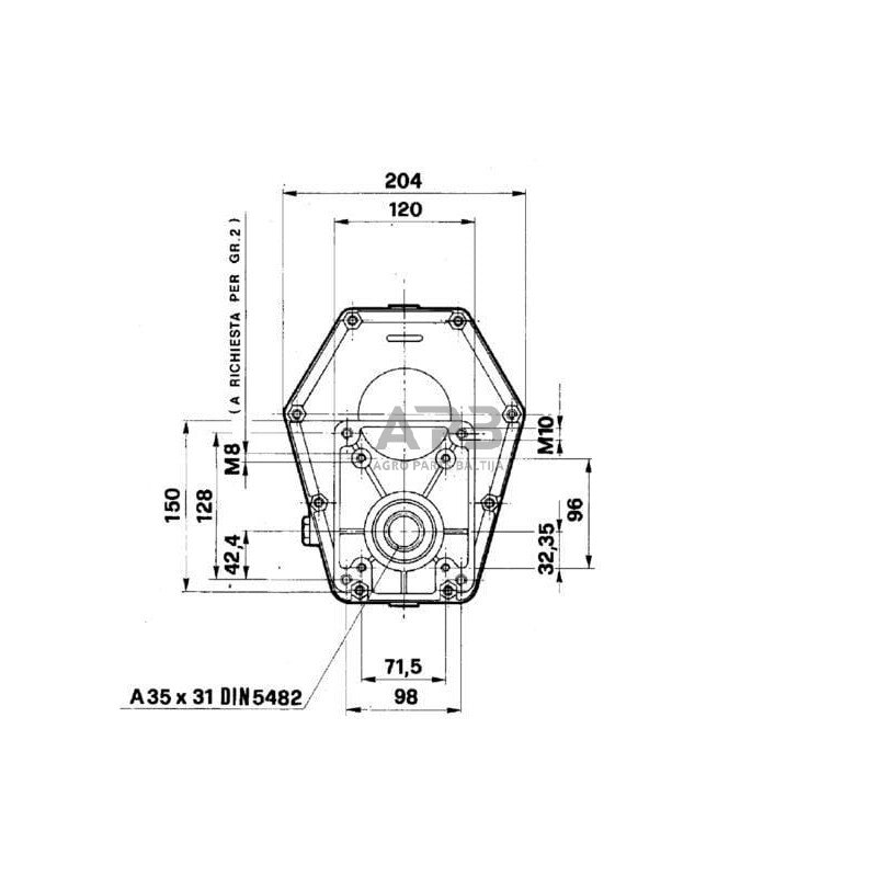 Multiplikatorius, kampinis reduktorius Brorelli GBF30S130 GBF-30-S-1-3.0 (M/Gr3) 3 Multiplikatorius, kampinis reduktorius Brorelli GBF30S130 GBF-30-S-1-3.0 (M/Gr3) 3