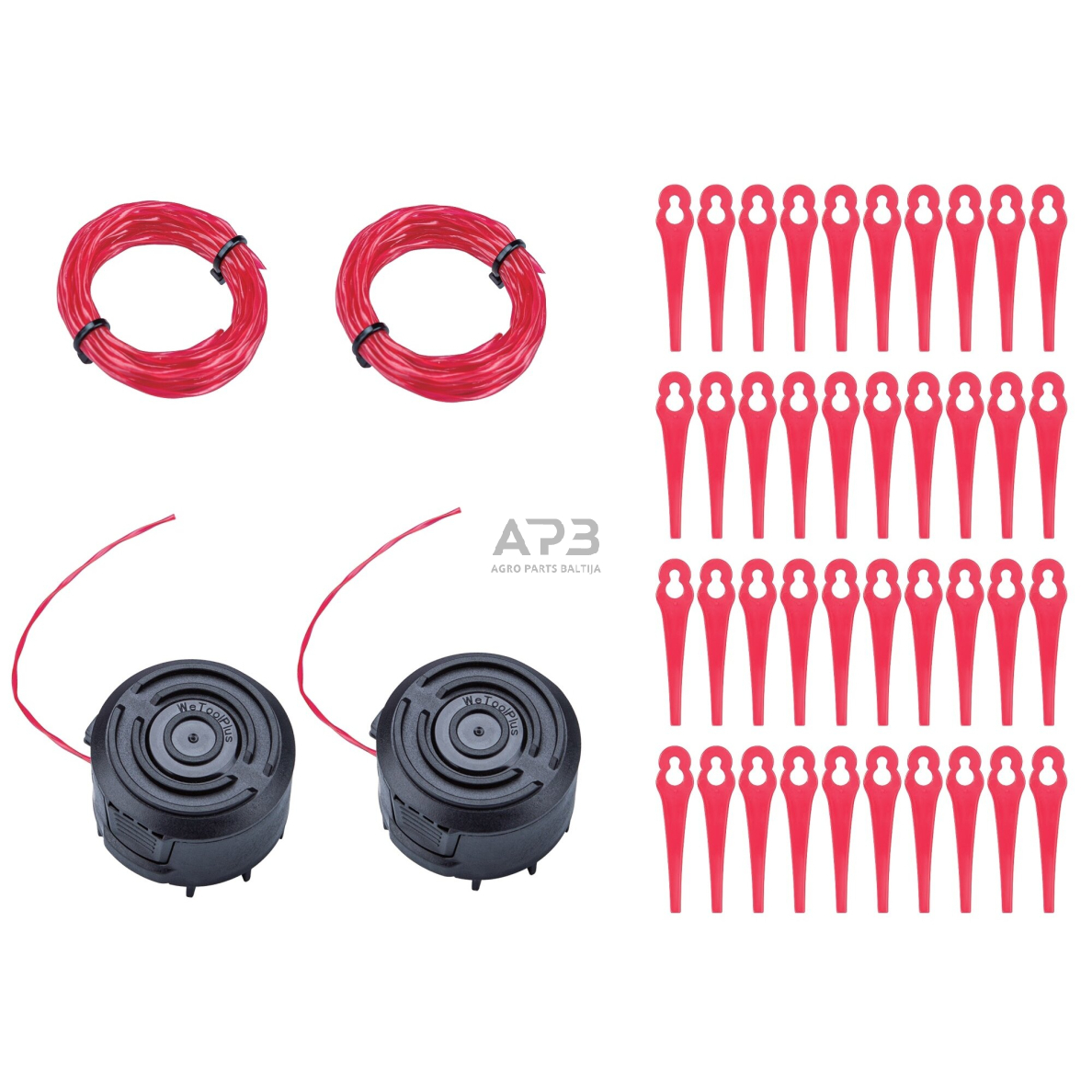 Nailoninių pjovimo peilių rinkinys trimeriui 44vnt. Nailoninių pjovimo peilių rinkinys trimeriui 44vnt.