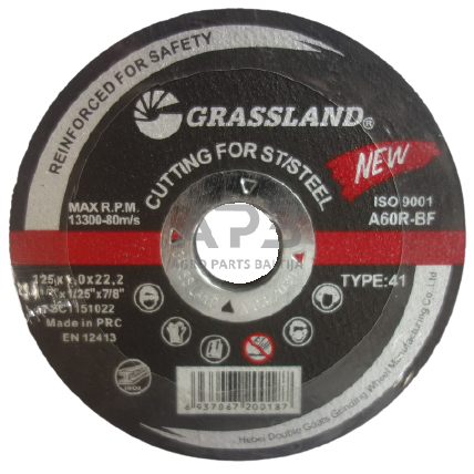 Nerūdijančio plieno pjovimo diskas 125x1.0x22.2 41 HQ Nerūdijančio plieno pjovimo diskas 125x1.0x22.2 41 HQ