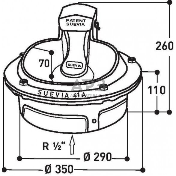Neužšąlanti girdykla Suevia 41A, SU1000041 1 Neužšąlanti girdykla Suevia 41A, SU1000041 1