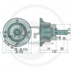 NSK guolis Agri Hub AHU24135A-01-KIT