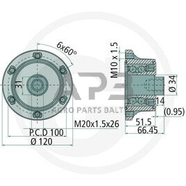 NSK guolis Agri Hub AHU34120B-01 1 NSK guolis Agri Hub AHU34120B-01 1