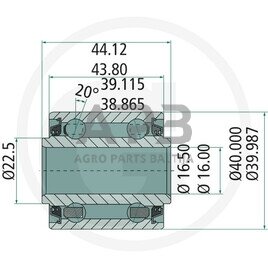 NSK rutulinis guolis DAC164044, 5203KYY2, AN212132 1 NSK rutulinis guolis DAC164044, 5203KYY2, AN212132 1