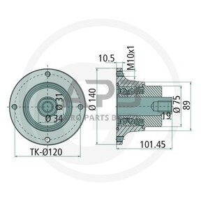 NSK guolis Agri Hub AHU34140B-02-KIT