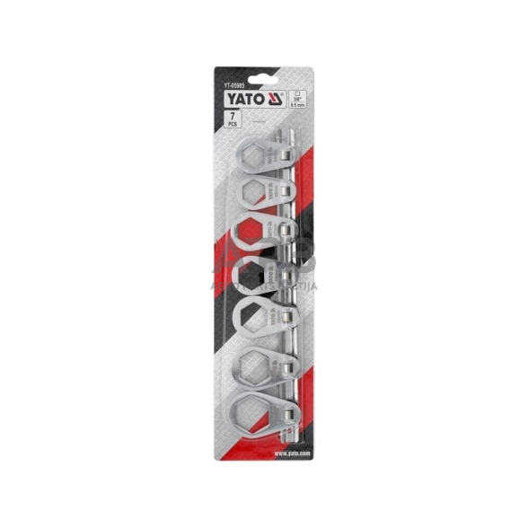 Ofsetinių tepalo filtrų raktų rink. 3/8" 7vnt. 1