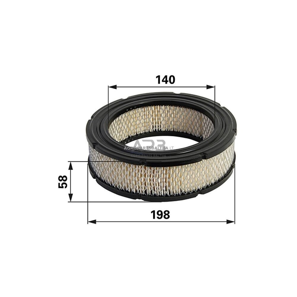 Oro filtras Briggs & Stratton dviejų cilindrų V-twin VANGUARD 692519, 806232 1