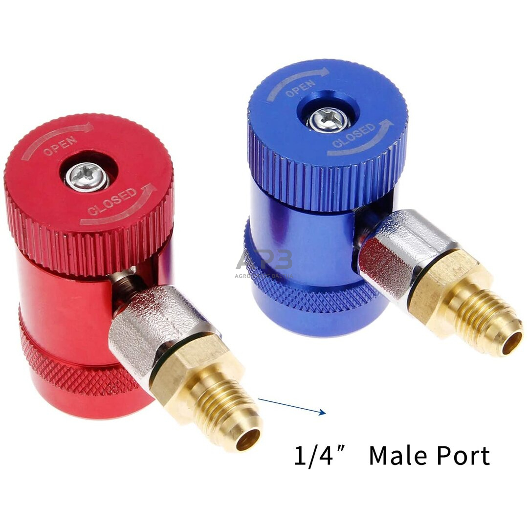 Oro kondicionierių R1234yf jungtys 1/4" su coliniu išoriniu sriegiu 2vnt. 1 Oro kondicionierių R1234yf jungtys 1/4" su coliniu išoriniu sriegiu 2vnt. 1