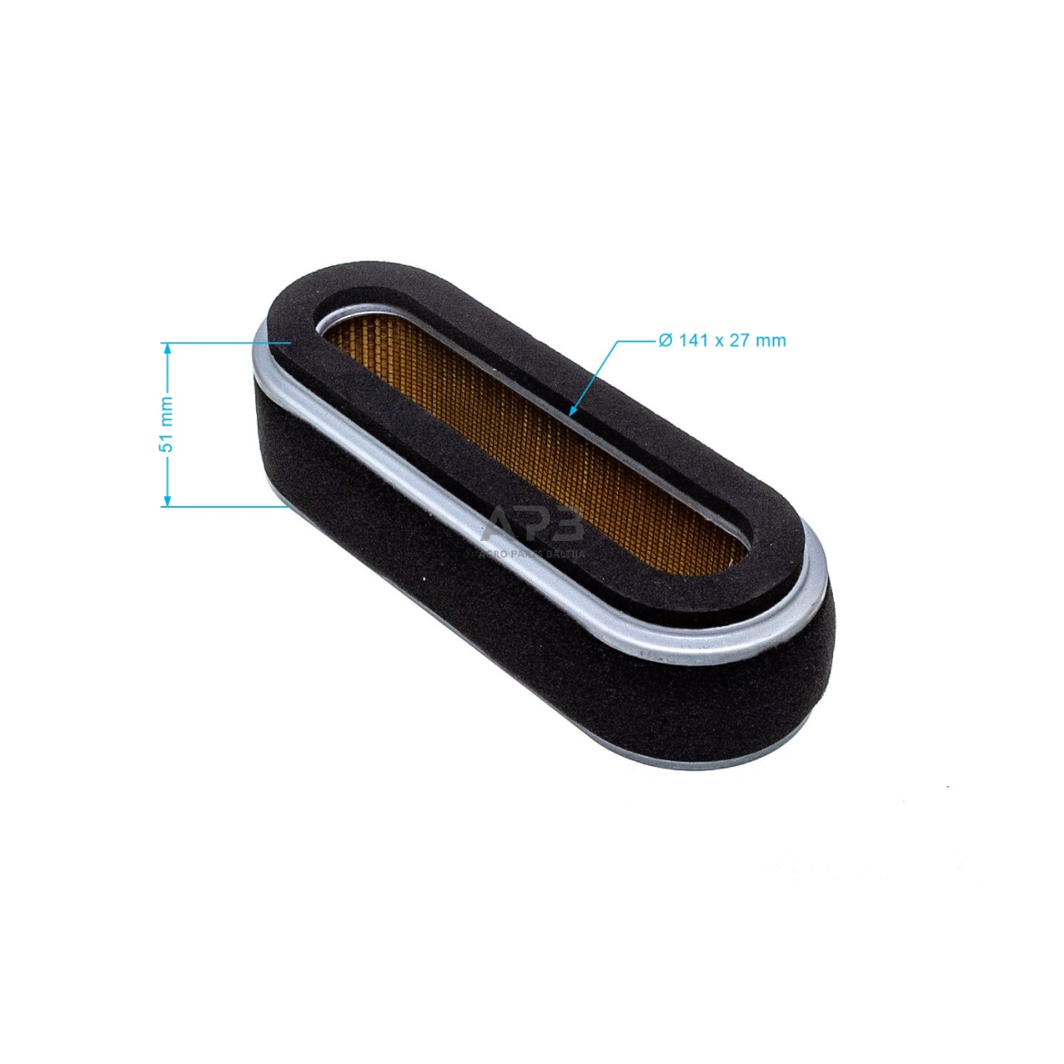 Oro filtras Honda GXV 160, 17211-ZE7-W01, 17211ZE7W01, 17211-ZE7-W02, 17211ZE7W02, 17211-ZE7-W03, 17211ZE7W03, išmatavimai 171 x 57 x 51 mm 4