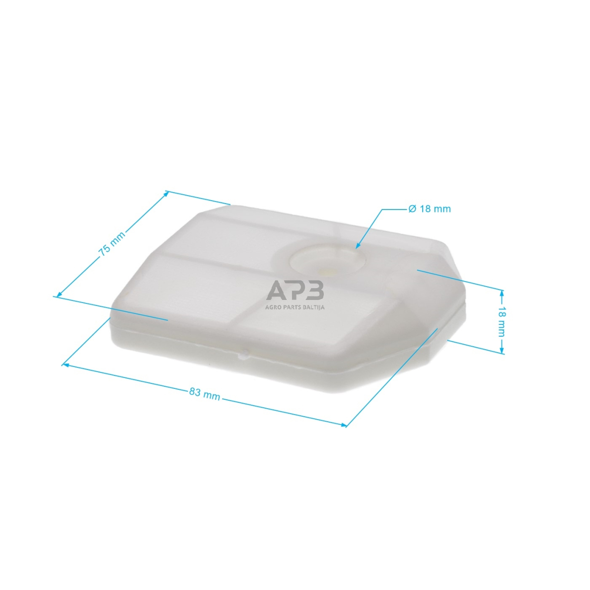 Oro filtras kiniškiems pjūklams 38cc 2 Oro filtras kiniškiems pjūklams 38cc 2