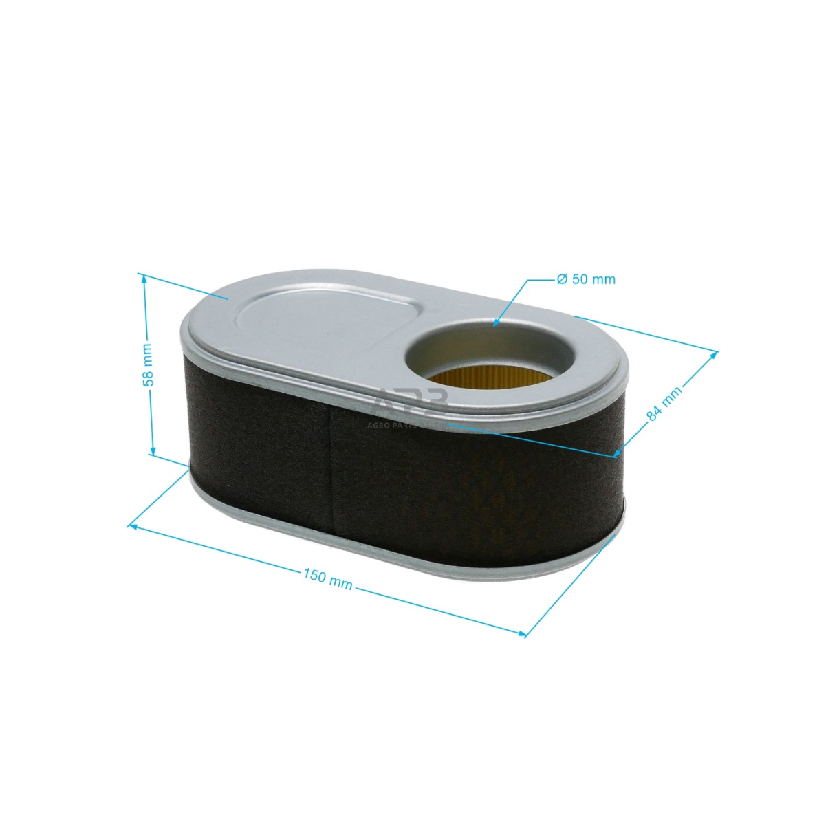 Oro filtras MTD 751-05122, 75105122, išmatavimai 149 x 84 x 58 mm 2 Oro filtras MTD 751-05122, 75105122, išmatavimai 149 x 84 x 58 mm 2