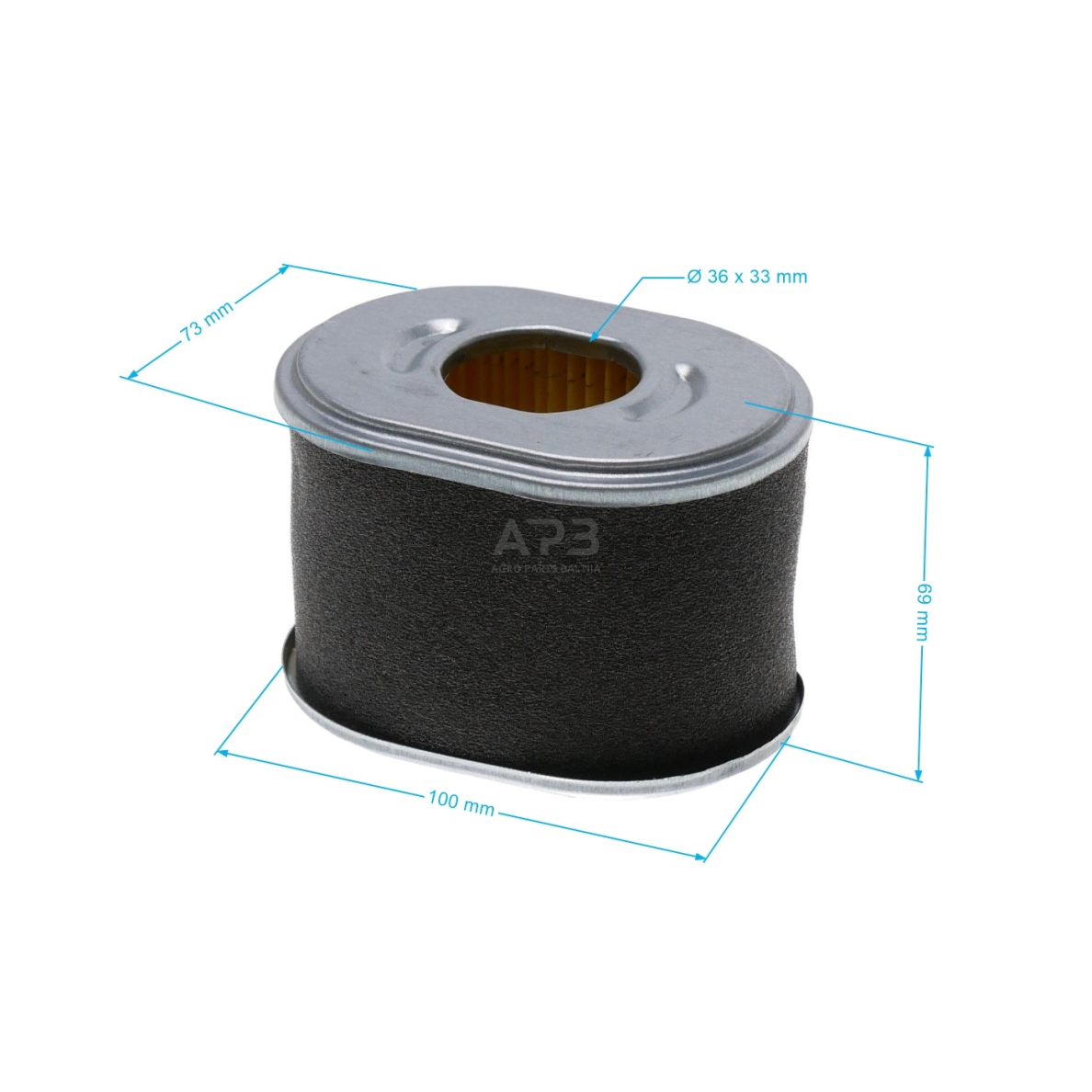 Oro filtras Zongshen 168FB GB200 101 x 73 x 70mm 1 Oro filtras Zongshen 168FB GB200 101 x 73 x 70mm 1