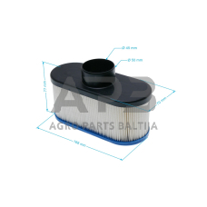 Oro filtras Bobcat 11013-7049, 11013-7047, 99999-0384, 110137049, 110137047, 999990384, išmatavimai 168 x 70 x 76 mm