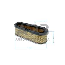Oro filtras Briggs & Straton nuo 8,5AG iki 12AG žemas 493910, 691667