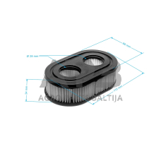 Oro filtras Briggs & Stratton 550e, 550ex, 625ex, 725exi 798452, 593260
