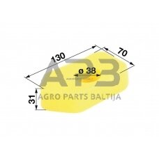 Oro filtras Briggs & Stratton CLASSIC, SPRINT, QUATTRO, QUANTUM nuo 3,5AG iki 4,5AG 9B902, 98902, 98982, 10A902, 10B902,10A982 698369