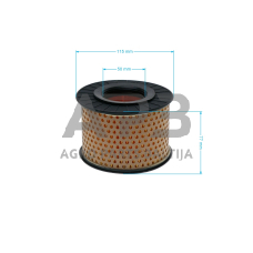 Oro filtras HATZ 113x52x77 mm 1820, 1830, 504260001001