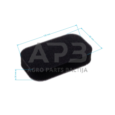 Oro filtras Honda EM2200, 17211-ZB2-000, 17211ZB2000