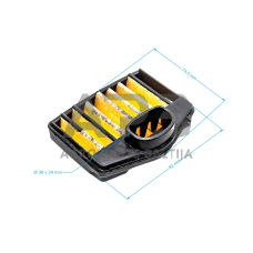 Oro filtras Husqvarna 371. 575 26 91-01, 5752691-01, 575269101, 575 26 91-02, 5752691-02, 575269102, 575 26 91-03, 5752691-03, 575269103. 503 81 45-01, 5038145-01, 503814501, 503 81 45-02, 503814502, 503 81 45-03, 5038145-03, 503814503