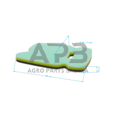 Oro filtras Husqvarna K750. 506 36 71-01, 506 36 71 01, 506367101