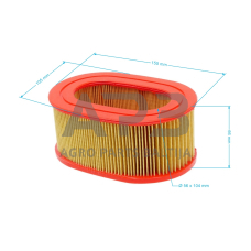 Oro filtras Husqvarna K950 išmatavimai mm: 152x180x58. 506 23 18-01, 5062318 01, 506231801