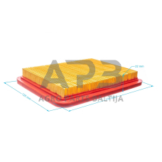Oro filtras kiniškiems varikliams išmatavimai 170 x 127 x 24 mm