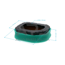 Oro filtras Kohler COURAGE SV710, SV715, SV720, SV730, SV735, SV740, 3208303, 3208303S, 3208303-S, 32 083 03-S išmatavimai 144 x 109 x 43 mm