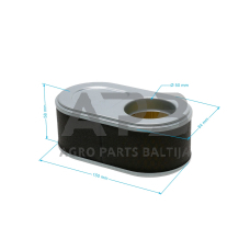 Oro filtras MTD 751-05122, 75105122, išmatavimai 149 x 84 x 58 mm