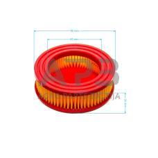 Oro filtras MTD 751-14628, 75114628, išmatavimai 91 x 59 x 30 mm