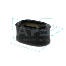 Oro filtras WACKER BS600 komplektas 150x92x82 mm 0114792, 0095294