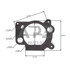 Oro filtro tarpinė BRIGGS & STRATTON, modeliams: 09, 10 DOV, 12 Quantum 600 Serija, 14-950 Serija 691894, 273364