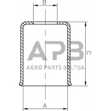 Oro kondicionieriaus žarnos antgalis Ø23x35mm DN15.5, KL070711