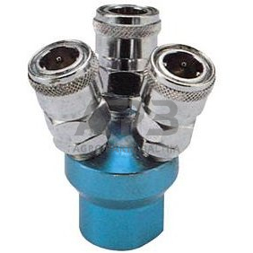 Oro paskirstytojas trišakis su vožtuvais 1/2" Oro paskirstytojas trišakis su vožtuvais 1/2"