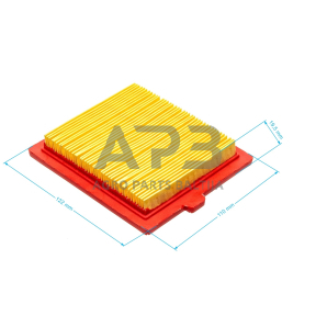 Oro filtras GGP STIGA 123x110x19,50 mm SV150 18550147/0, 185501470, 111-9169-01, 111916901