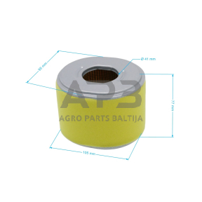 Oro filtras Honda GX240, GX270, 17210-ZE2-822, 17210ZE2822, 17210-ZE2-821, 17210ZE2821, 17210-ZE2-505, 17210ZE2505, išmatavimai 102 x 89 x 77 mm EVEREST
