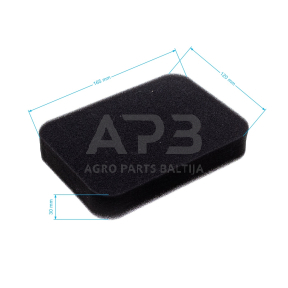 Oro filtras Honda GX240, GX270, GX340, GX390, 17211-899-000, 17211899000, išmatavimai 164 x 116 x 28 mm