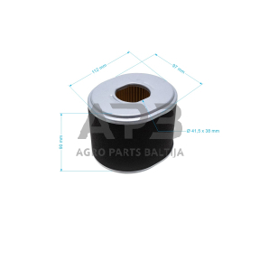 Oro filtras Honda GX340, GX390, 17210-ZE3-000, 17210ZE3000, 17210-ZE3-010, 17210ZE3010, 17210-ZE3-505, 17210ZE3505, išmatavimai 111 x 96 x 92