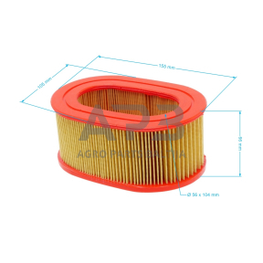 Oro filtras Husqvarna K1250 išmatavimai mm: 152x180x58. 506 23 18-01, 5062318 01, 506231801