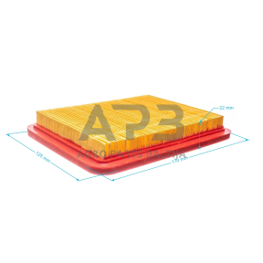 Oro filtras kiniškiems varikliams išmatavimai 170 x 127 x 24 mm