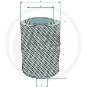 Oro filtras Kubota 1804507M91, 3281825M1, C934X, SA11608K