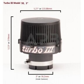 Oro filtras  turbo® 3, Tipas 50-3", 211330000