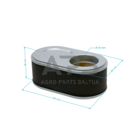 Oro filtras Zongshen XP420, 100060771, išmatavimai 149 x 84 x 58 mm