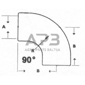 Oro įsiurbimo žarna 90° Donaldson P105533