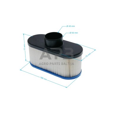 Oro filtras Bobcat 11013-7049, 11013-7047, 99999-0384, 110137049, 110137047, 999990384, išmatavimai 168 x 70 x 76 mm