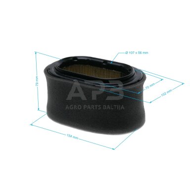 Oro filtras WACKER BS600 komplektas 150x92x82 mm 0114792, 0095294