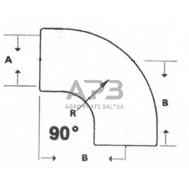 Oro įsiurbimo žarna 90° Donaldson P105533